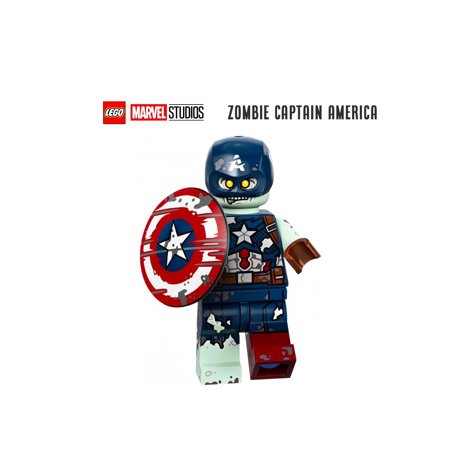 Minifigure LEGO® Marvel Studios - Captain America zombie