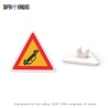 Panneau Danger Accident - Pièce LEGO® customisée