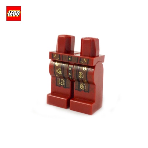 Jambes pour minifigurine avec tissu marron et or - Pièce LEGO® 39774