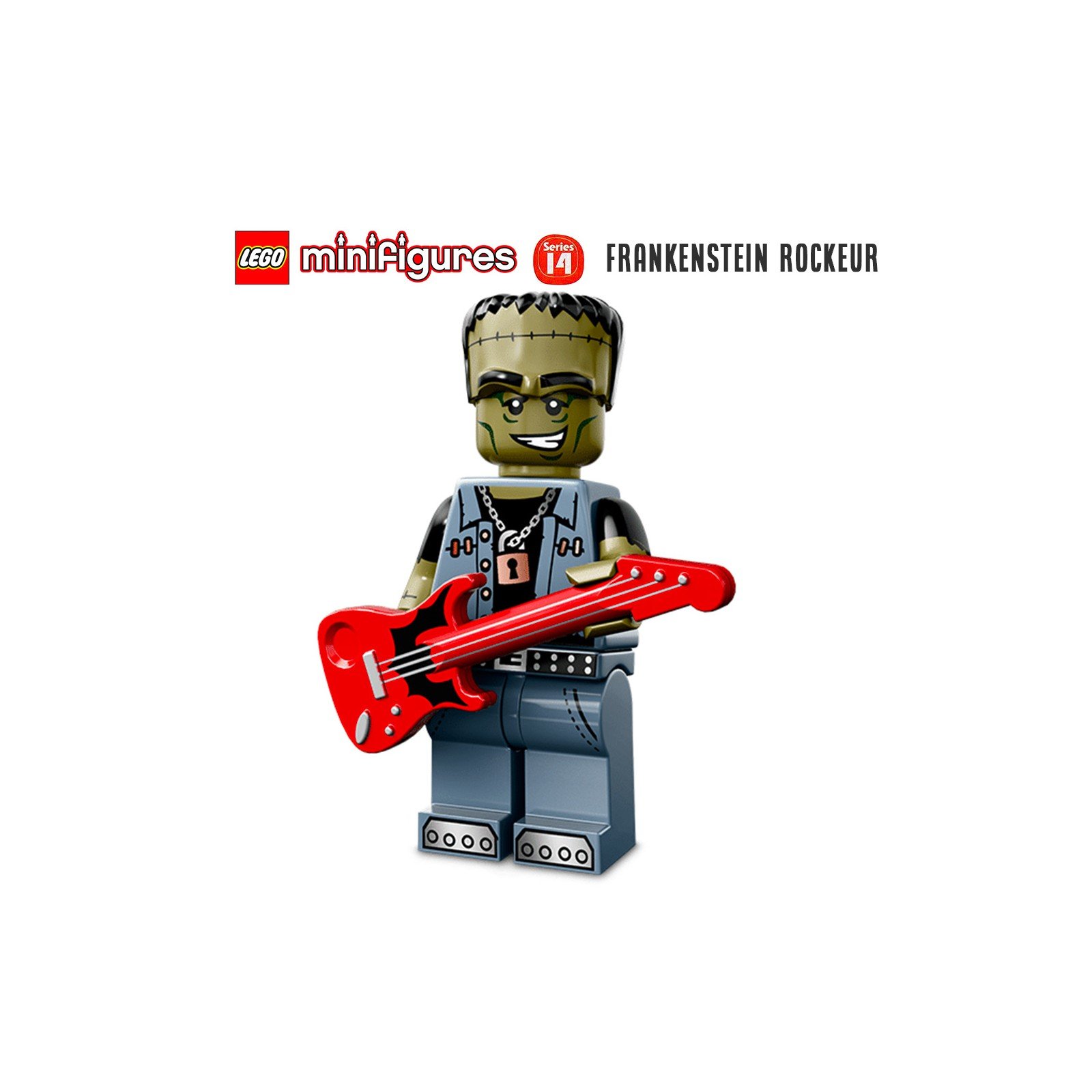 Minifigure LEGO® Série 14 - Frankenstein Rockeur