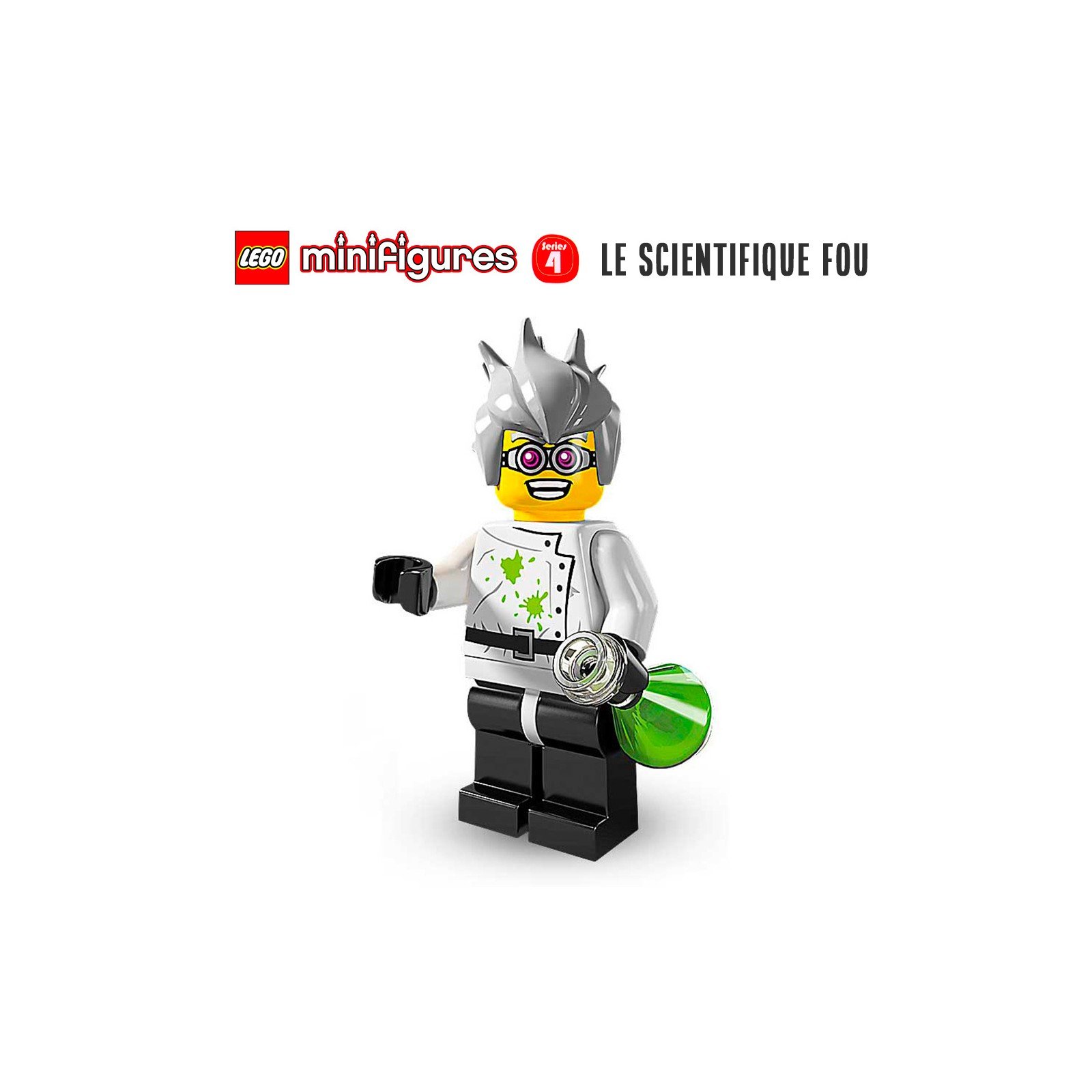 Minifigure LEGO® Série 4 - Le savant fou Minifigure LEGO® Série 4 - Le savant fou