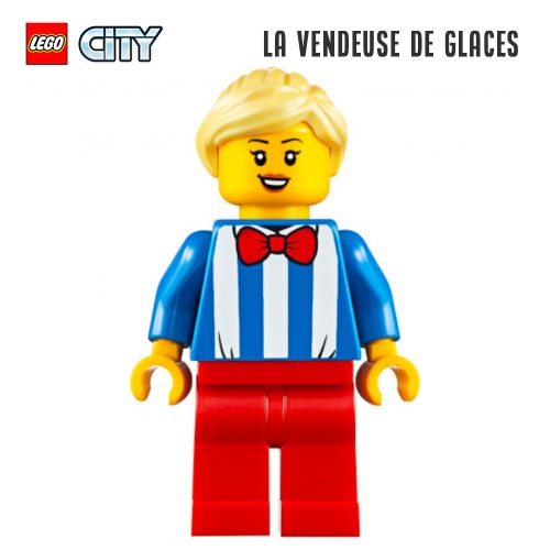Minifigure LEGO® City - La vendeuse de glaces