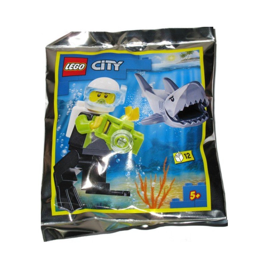 Le plongeur et le requin - Polybag LEGO® City 952019