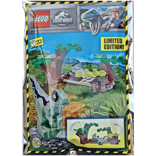 Le bébé raptor et sa cachette - Polybag LEGO® Jurassic World 122217