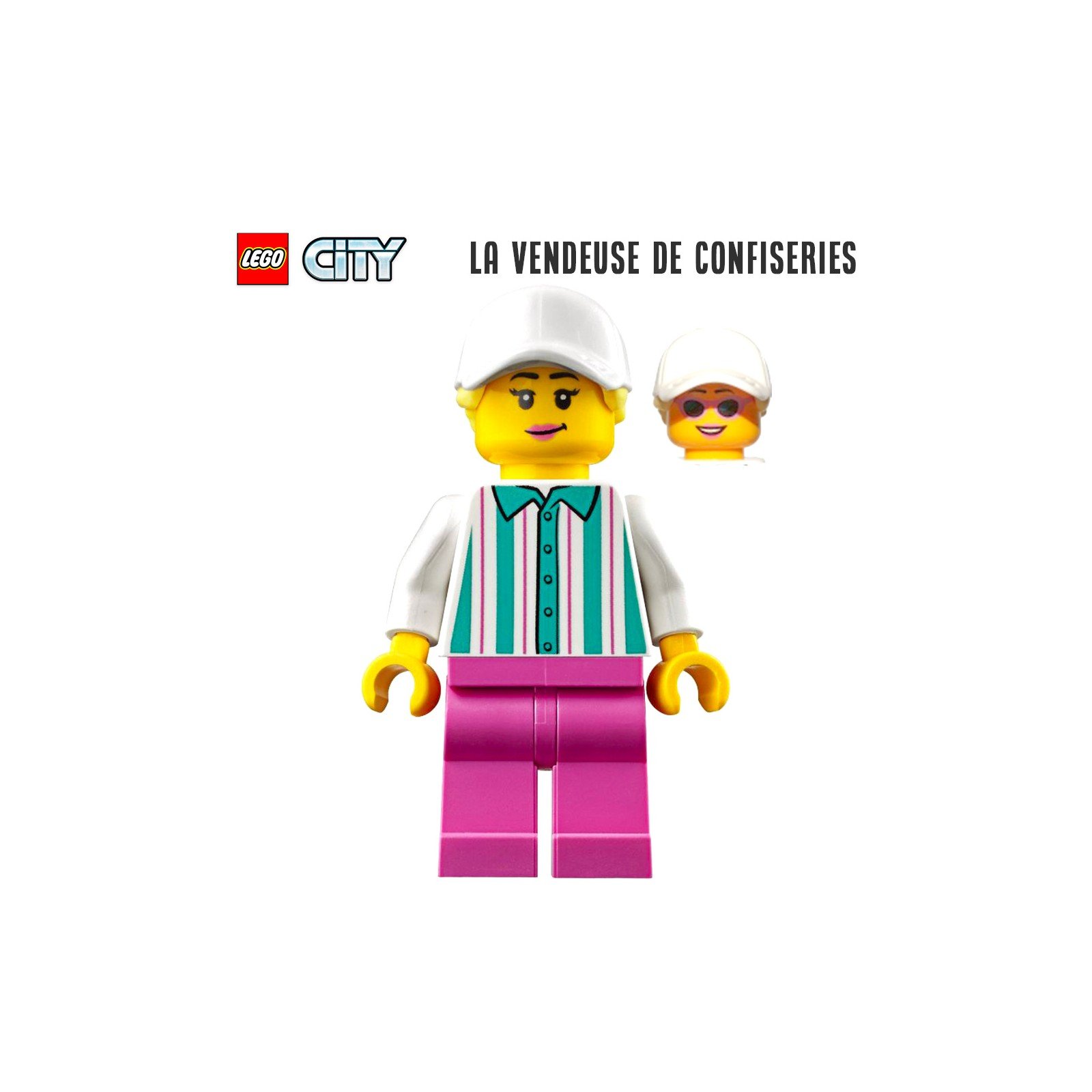 Minifigure LEGO® City - La vendeuse de confiseries