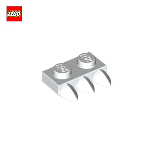 Plate 1x2 avec 3 dents - Pièce LEGO® 15208