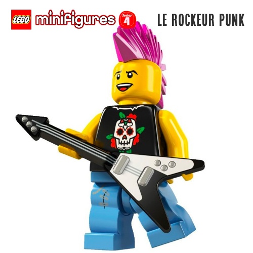 Minifigure LEGO® Série 4 - Le rockeur punk