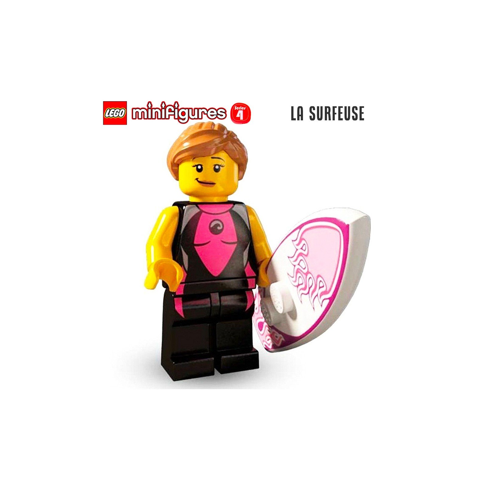 Minifigure LEGO® Série 4 - La surfeuse