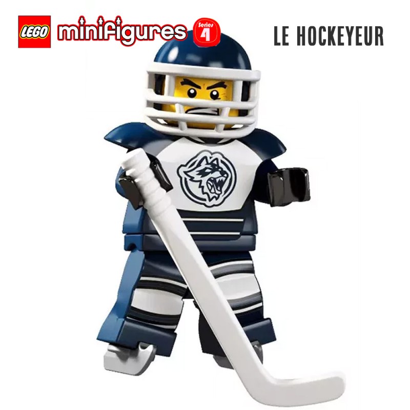 Minifigure LEGO® Série 4 - Le hockeyeur Minifigure LEGO® Série 4 - Le hockeyeur