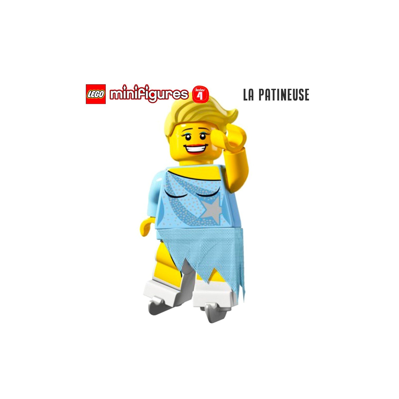 Minifigure LEGO® Série 4 - La patineuse