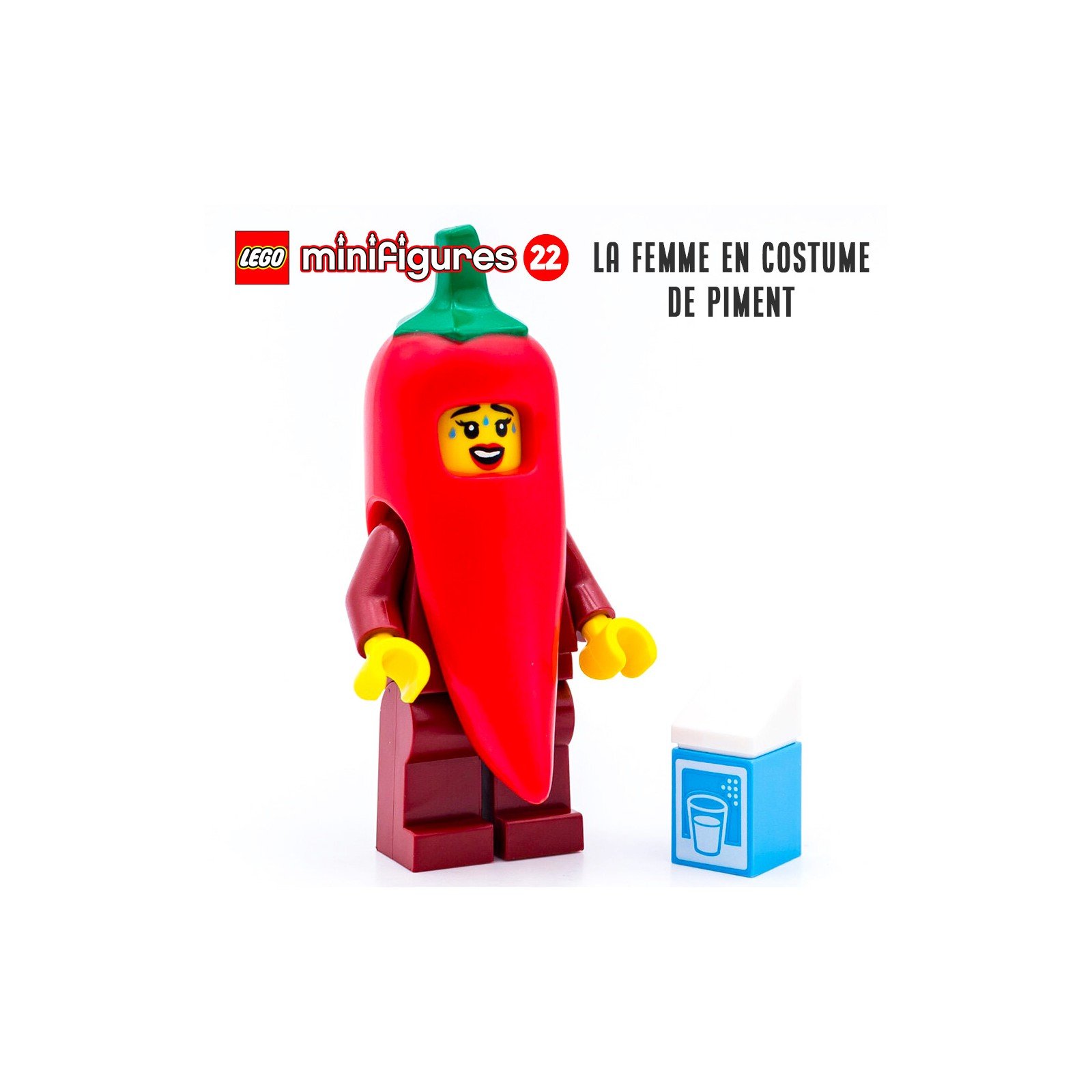 Minifigure LEGO® Série 22 - La femme déguisée en piment