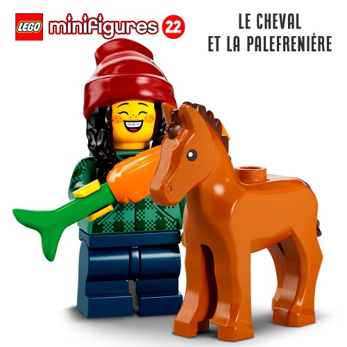 Minifigure LEGO® Série 22 - Le cheval et la palefrenière
