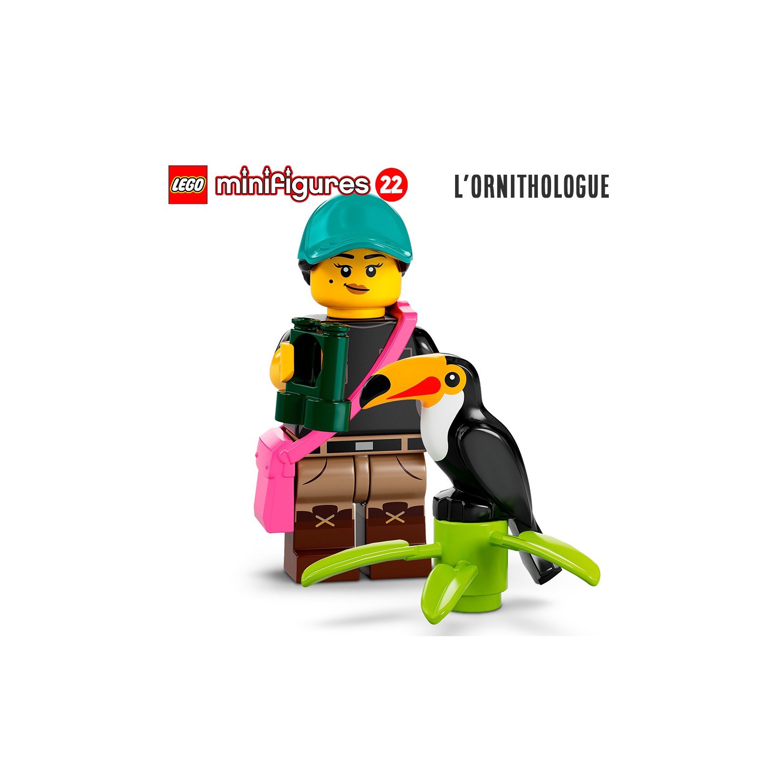 Minifigure LEGO Series 22 Bird watcher Super Briques