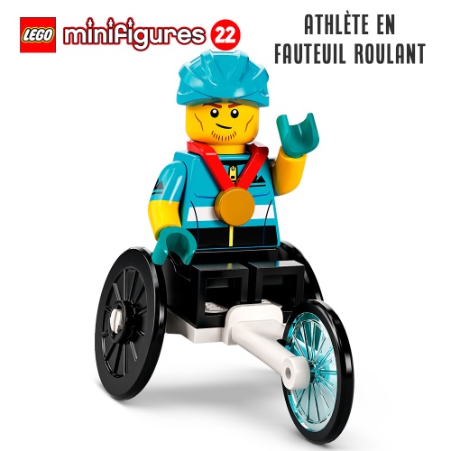 Minifigure LEGO® Série 22 - L'athlète en fauteuil roulant