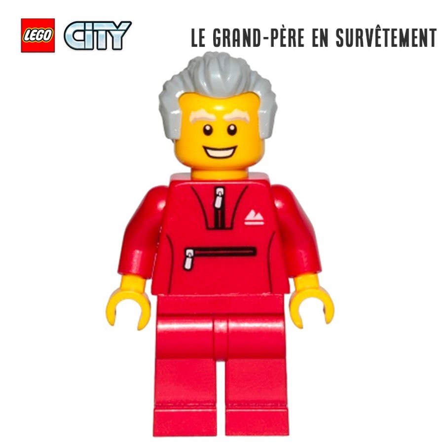 Minifigure LEGO® City - Le grand-père en survêtement