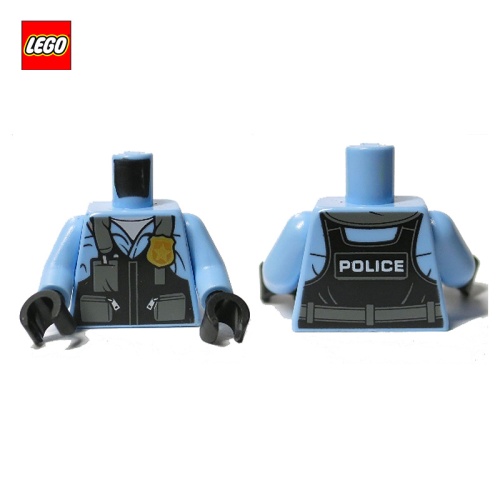 Torse (avec bras) "Police" - Pièce LEGO® 76382