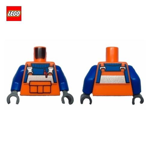 Torse (avec bras) ouvrier en salopette - Pièce LEGO® 76382