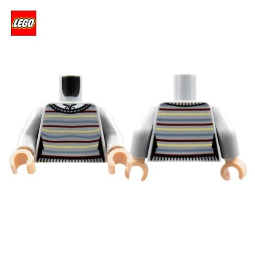 Torse (avec bras) pull à rayures - Pièce LEGO® 76382