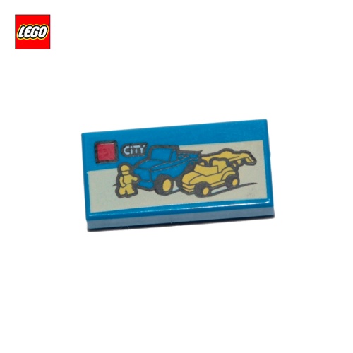 Tuile 1x2 boîte de LEGO® City - Pièce LEGO® 21906