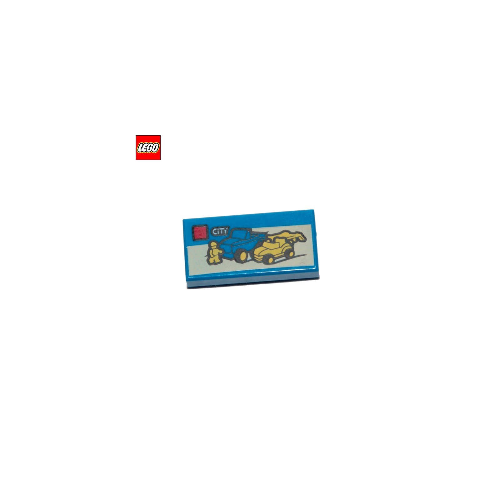 Tuile 1x2 boîte de LEGO® City - Pièce LEGO® 21906