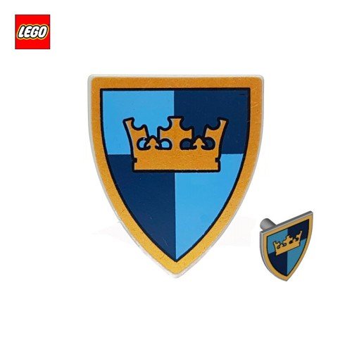 Bouclier médiéval couronne dorée - Pièce LEGO® 59890