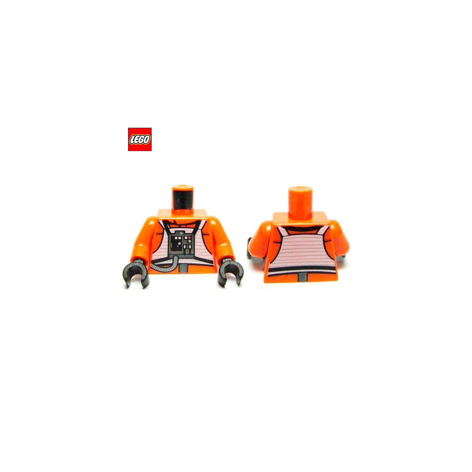 Torse (avec bras) pilote de la rébellion Star Wars - Pièce LEGO® 76382 ...