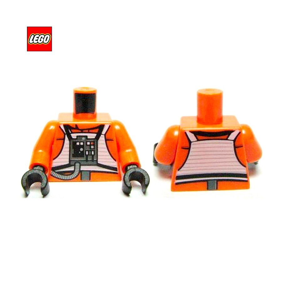 Torse (avec bras) pilote de la rébellion Star Wars - Pièce LEGO® 76382
