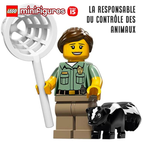 Minifigure LEGO® Série 15 - La responsable du contrôle des animaux