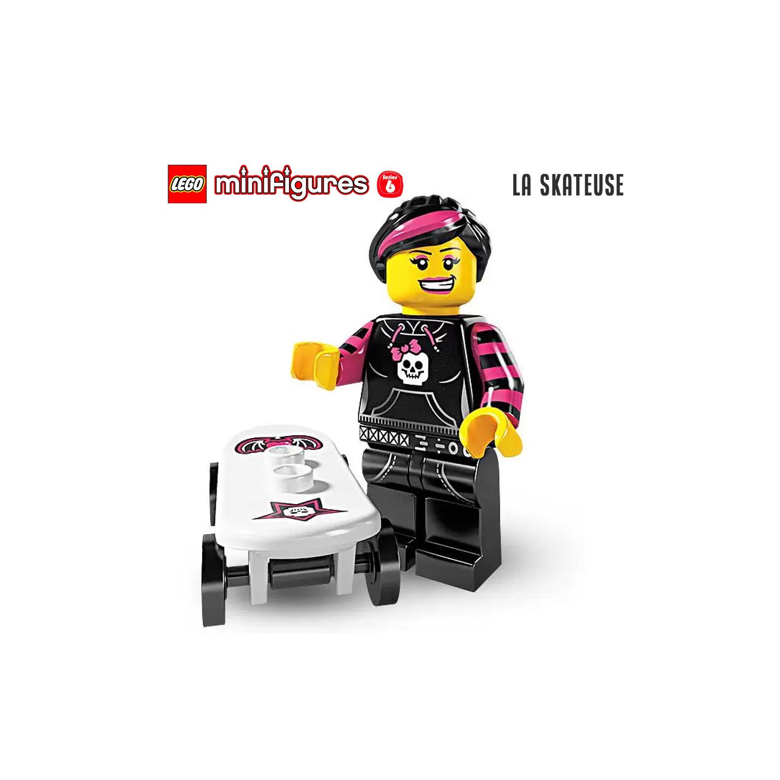 Minifigure LEGO® Série 6 - La skateuse