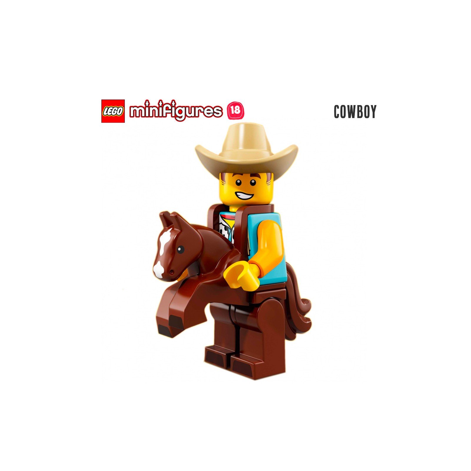 Minifigure LEGO® Série 18 - Le cowboy