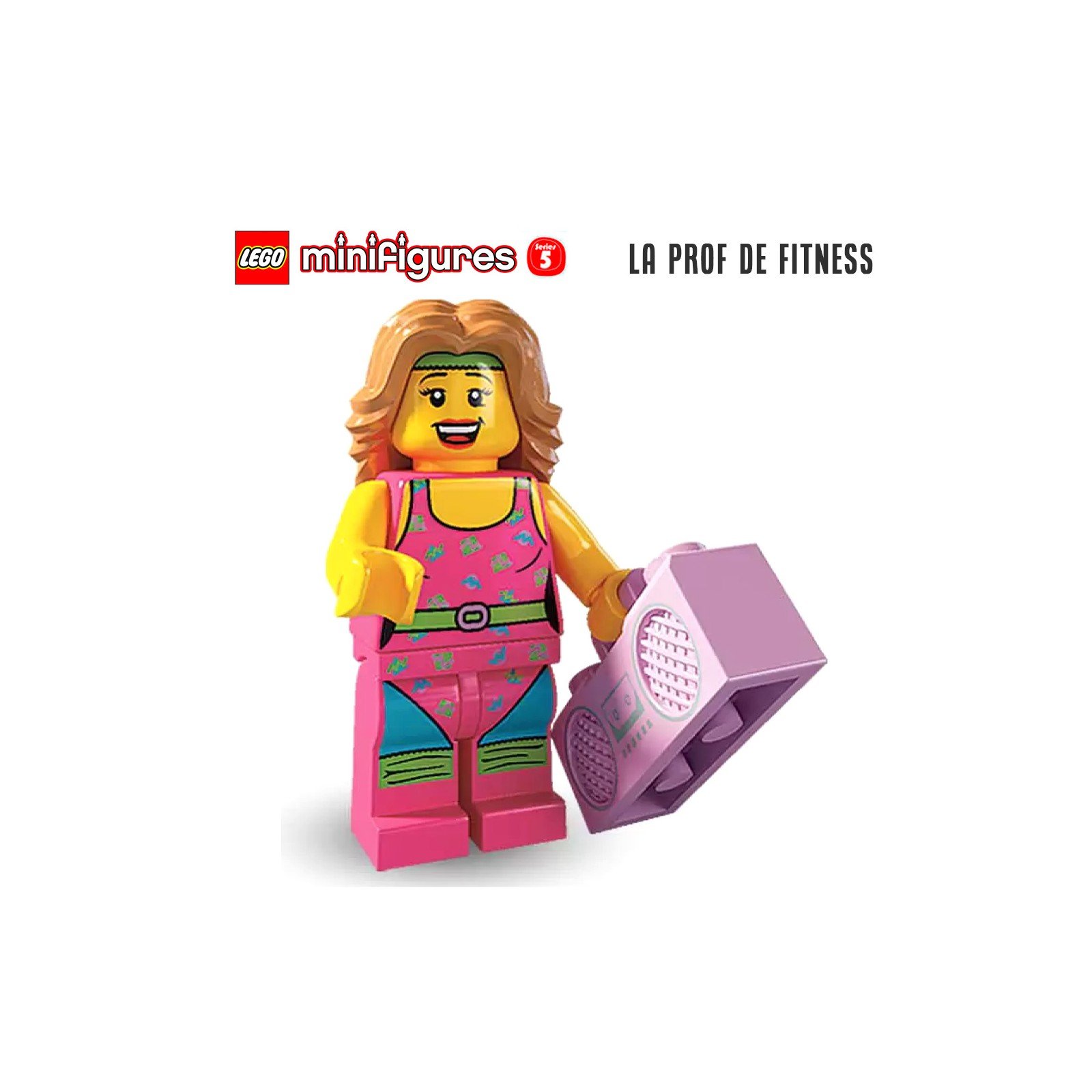 Minifigure LEGO® Série 5 - La prof de Fitness Minifigure LEGO® Série 5 - La prof de Fitness