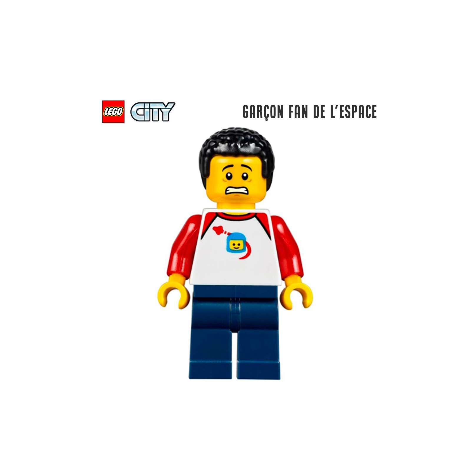 Minifigure LEGO® City - Le garçon fan de l'espace