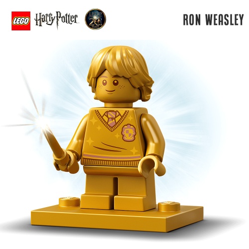 Minifigure LEGO® Harry Potter - Ron Weasley doré (Edition limitée 20 ans)