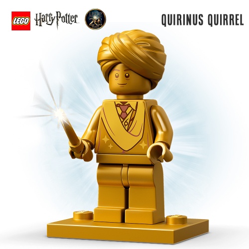 Minifigure LEGO® Harry Potter - Quirinus Quirrel doré (Edition limitée 20 ans)