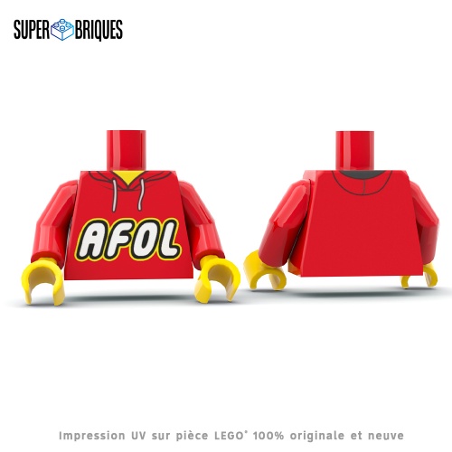 Torse de figurine "AFOL" - Pièce LEGO® customisée