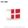 Drapeau Danemark 2x2 avec clips - Pièce LEGO® customisée
