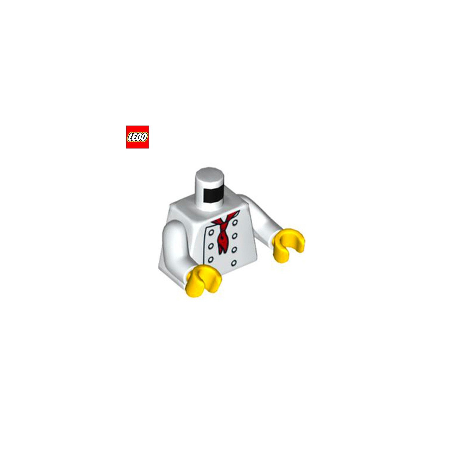 Torse (avec bras) cuistot - Pièce LEGO® 76382
