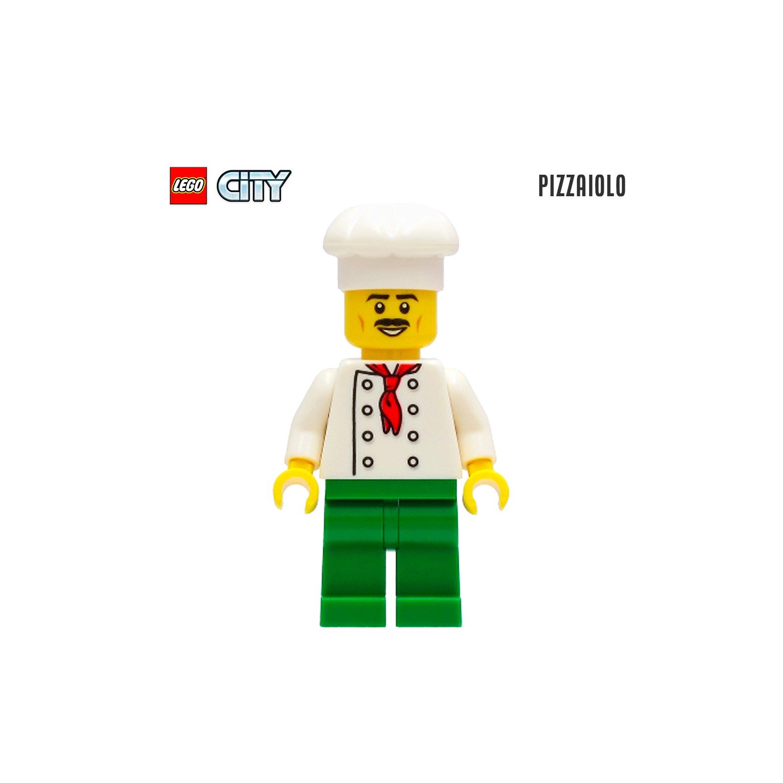 Minifigure LEGO® City - Le Pizzaïolo