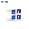 Drapeau Québec 2x2 avec clips - Pièce LEGO® customisée