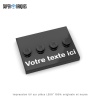 Plaque de présentation noire pour figurine à personnaliser - Pièce LEGO® customisée