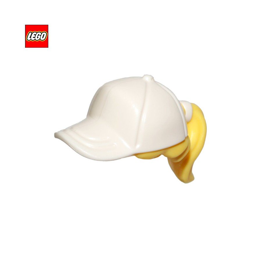 Chevelure à queue de cheval avec casquette - Pièce LEGO® 35660