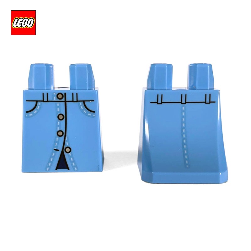 Jambes pour minifigurine Jupe/Robe en Jean - Pièce LEGO® 36036pr9996