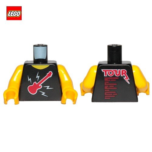 Torse (avec bras) rockeur avec guitare - Pièce LEGO® 76382