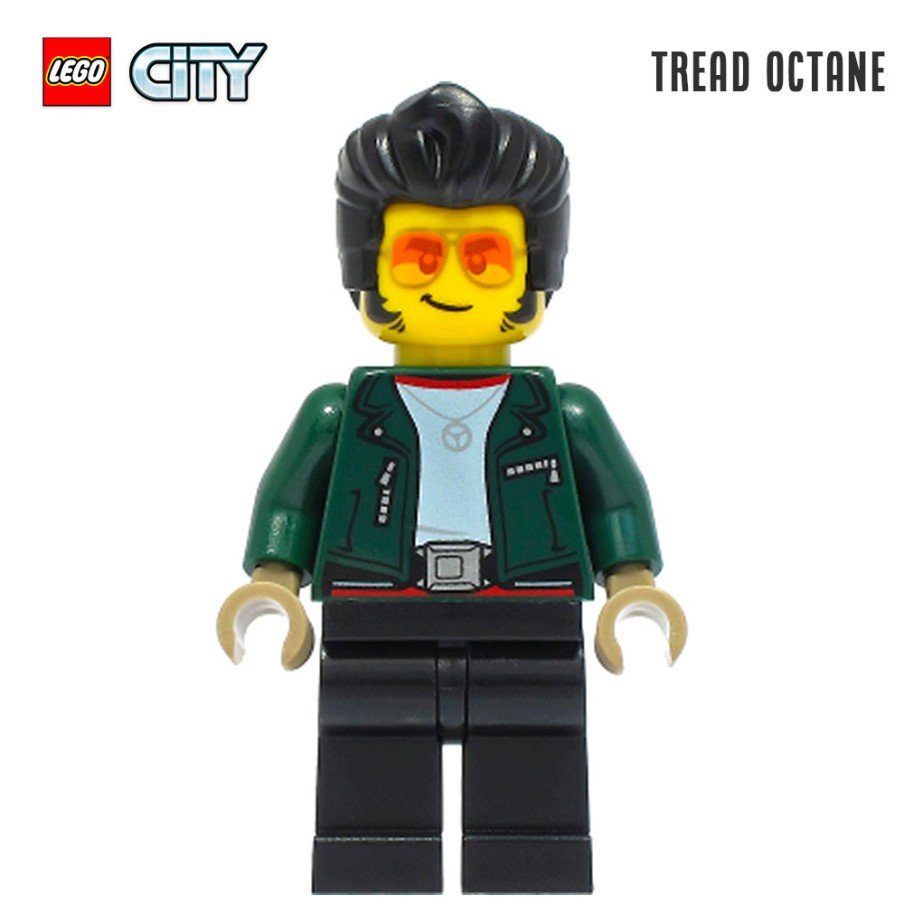 Minifigure LEGO® City - Le rockeur (Tread Octane)