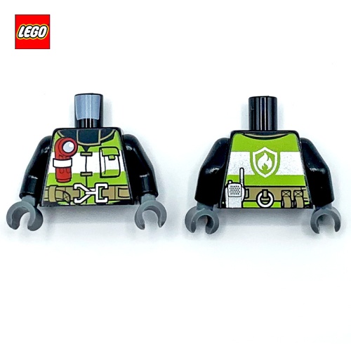 Torse (avec bras) pompier - Pièce LEGO® 76382