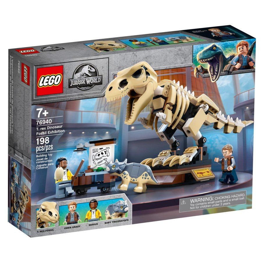 L’exposition du fossile du T. Rex - LEGO® Jurassic World 76940