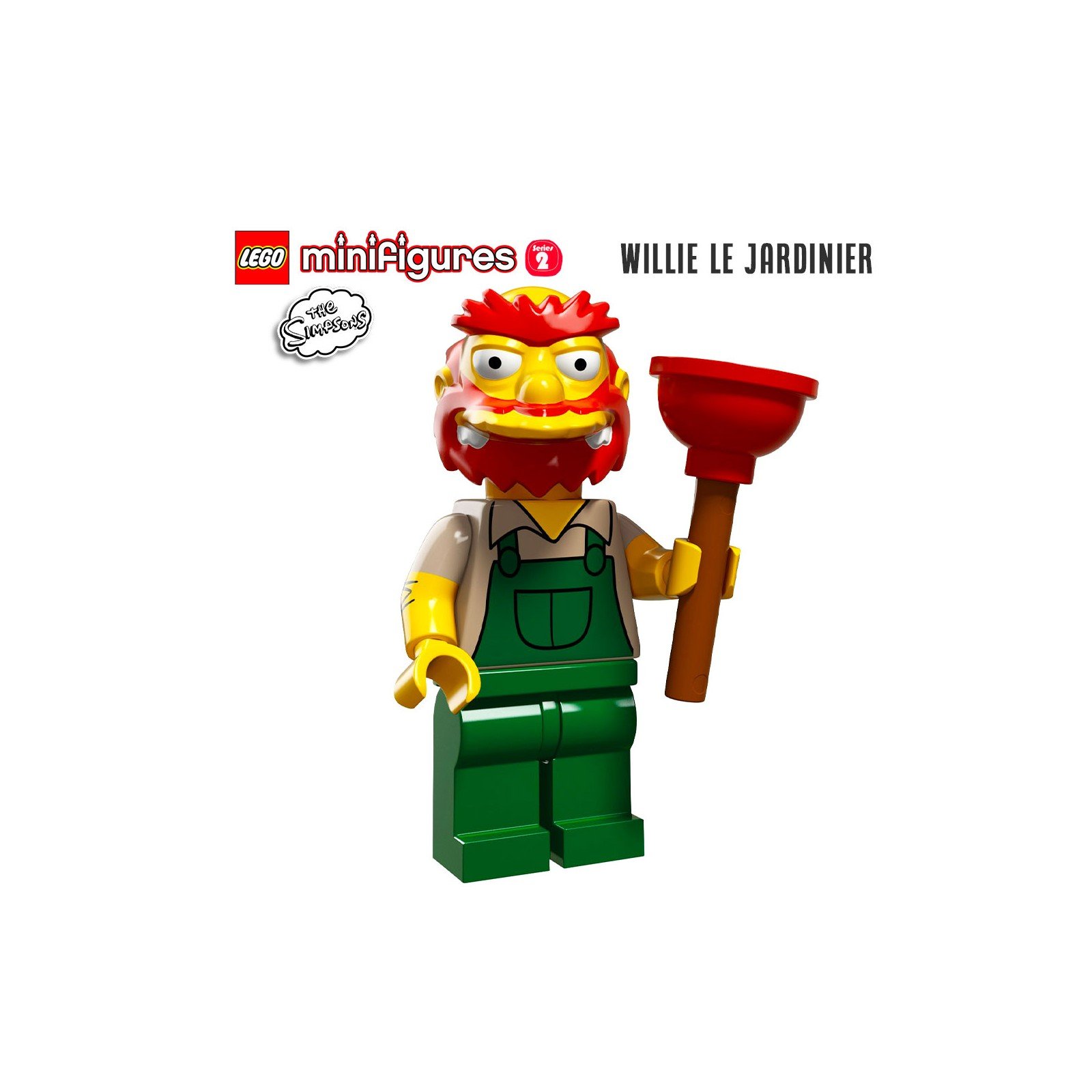 Minifigure LEGO® Simpson Série 2 - Willie le jardinier