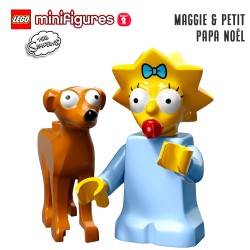 Minifigure LEGO® Simpson Série 2 - Maggie et petit papa Noël