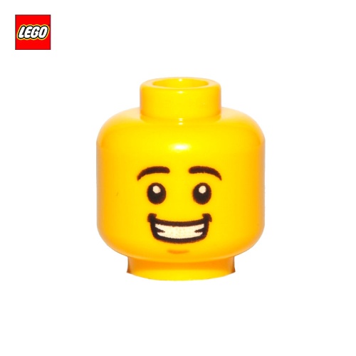 Tête de minifigurine homme souriant - Pièce LEGO® 26881