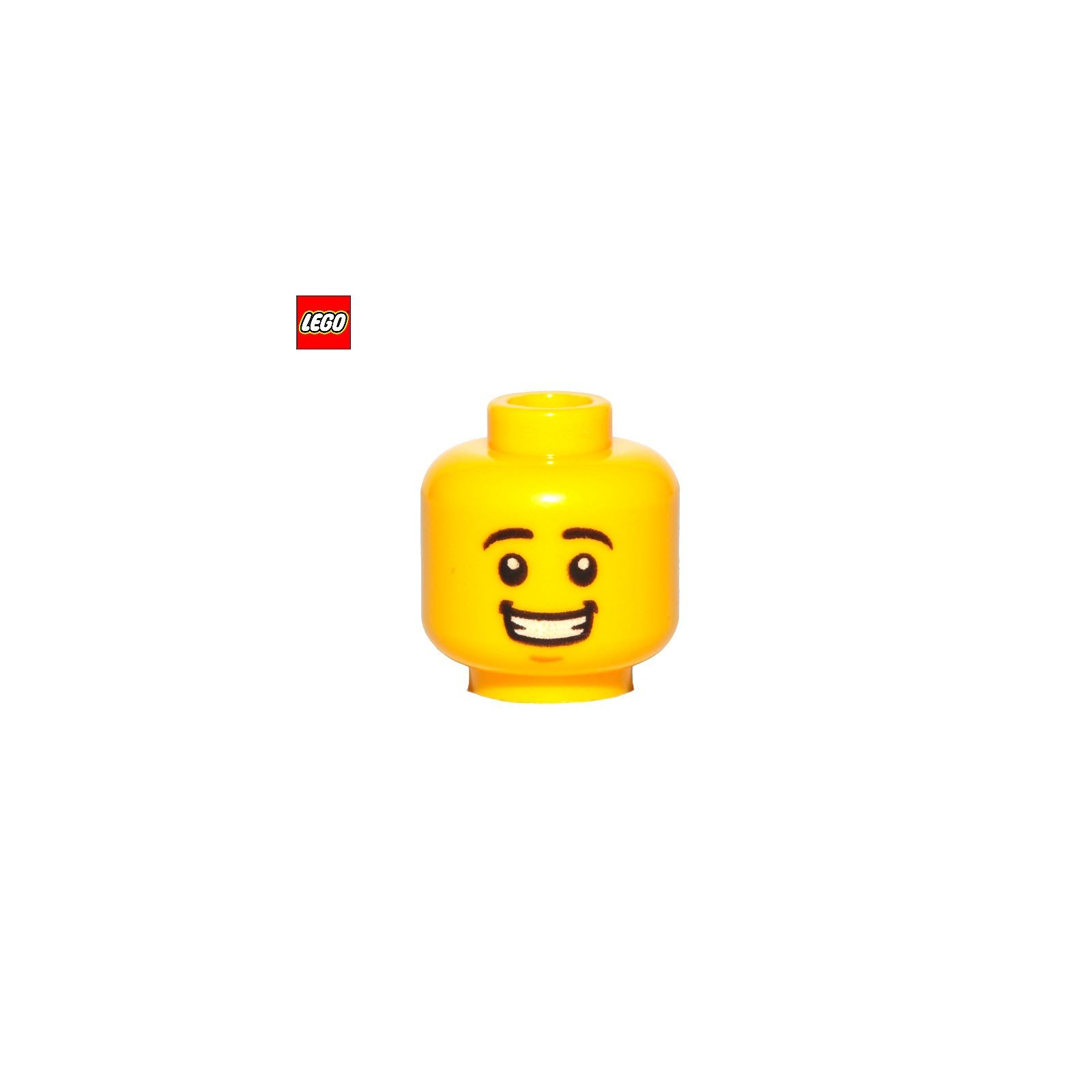 Tête de minifigurine homme souriant - Pièce LEGO® 26881